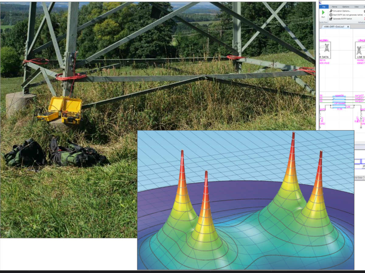 Electrical safety of overhead line towers